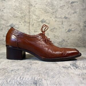 Progetto Lace up leather shoes made in Italy